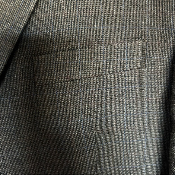 Lauren Ralph Lauren Silk Wool‎ Blend Sports Coat Brown and Blue tweed 46 Regular - Picture 8 of 16